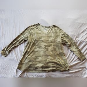Green camo long sleeve shirt
